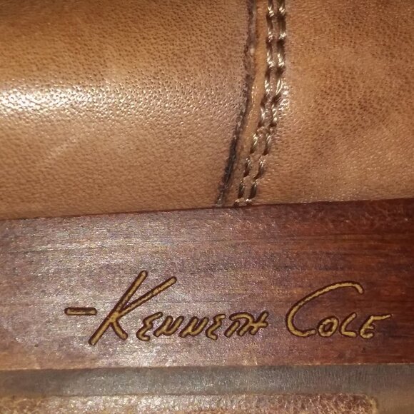 KENNETH COLE LOAFERS/ SLIP ON'S -TAN "PLUG OF WAR" LEATHER - Picture 7 of 8